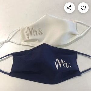 NWT - Wedding Face Mask Set
